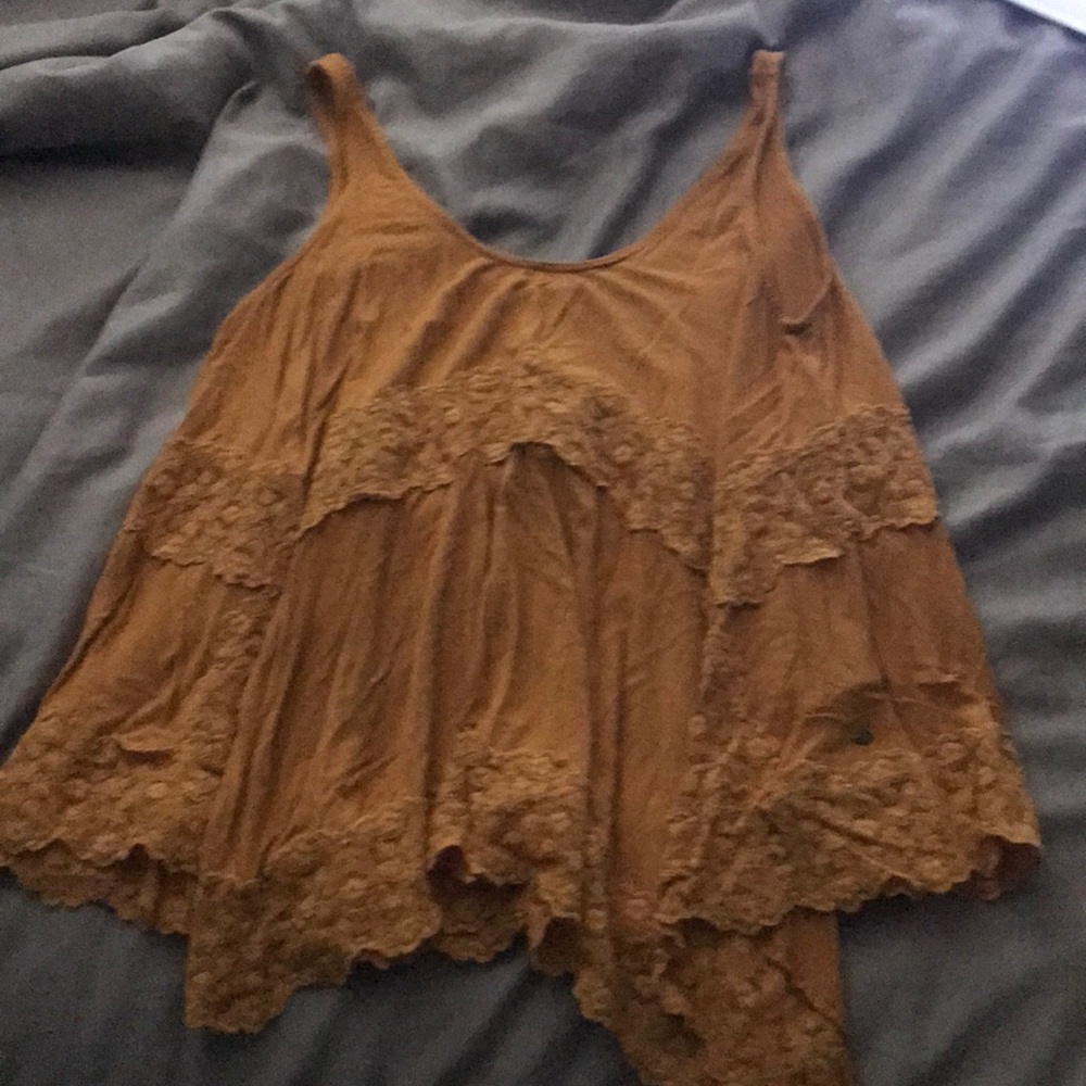 cute flowy mustard yellow top